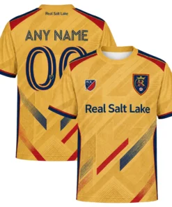 Real Salt Lake Soccer Jersey – Dynamic Gold Design