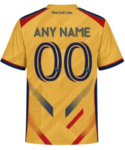 Real Salt Lake Soccer Jersey – Dynamic Gold Design