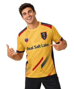 Real Salt Lake Soccer Jersey – Dynamic Gold Design