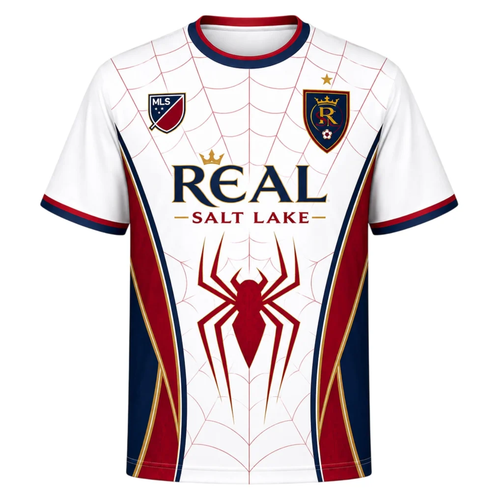 Real Salt Lake White Jersey – Stunning Spiderman Web