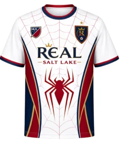 Real Salt Lake White Jersey – Stunning Spiderman Web
