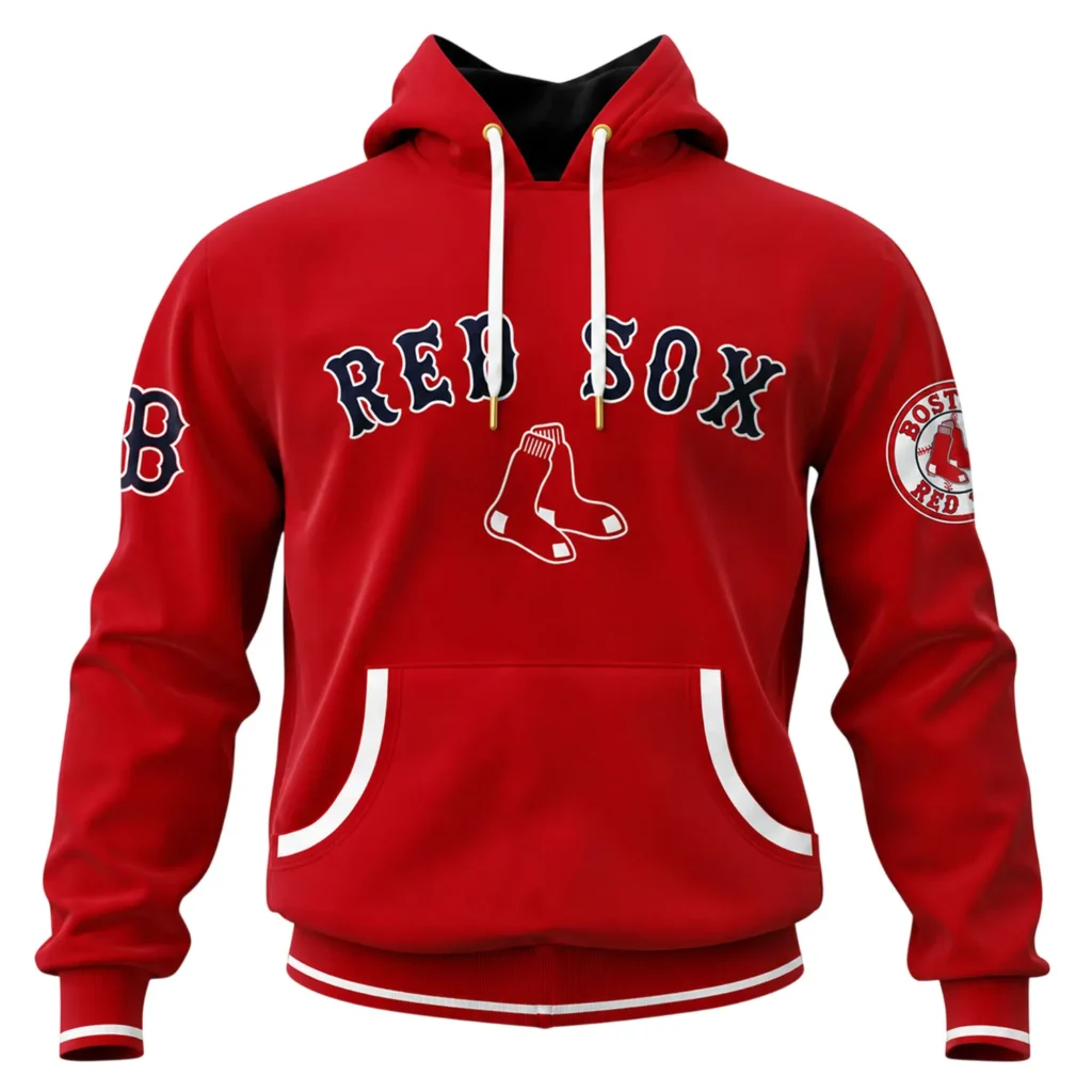 Red Sox Premium Custom Hoodie – Solid Fan Gear