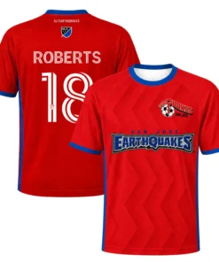 Reid Roberts SJ Earthquakes Red Jersey Fresh Fan Shirt