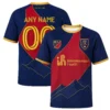 RSL Custom Name Jersey – Elite Navy Red Stripe