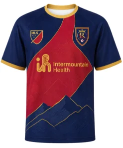 RSL Custom Name Jersey – Elite Navy Red Stripe