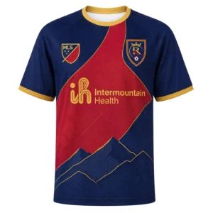 RSL Custom Name Jersey – Elite Navy Red Stripe