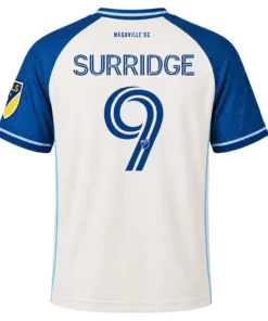 Sam Surridge Nashville SC Jersey – Bold White #9