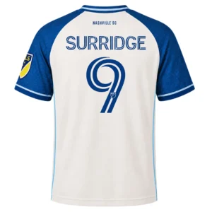 Sam Surridge Nashville SC Jersey – Bold White #9