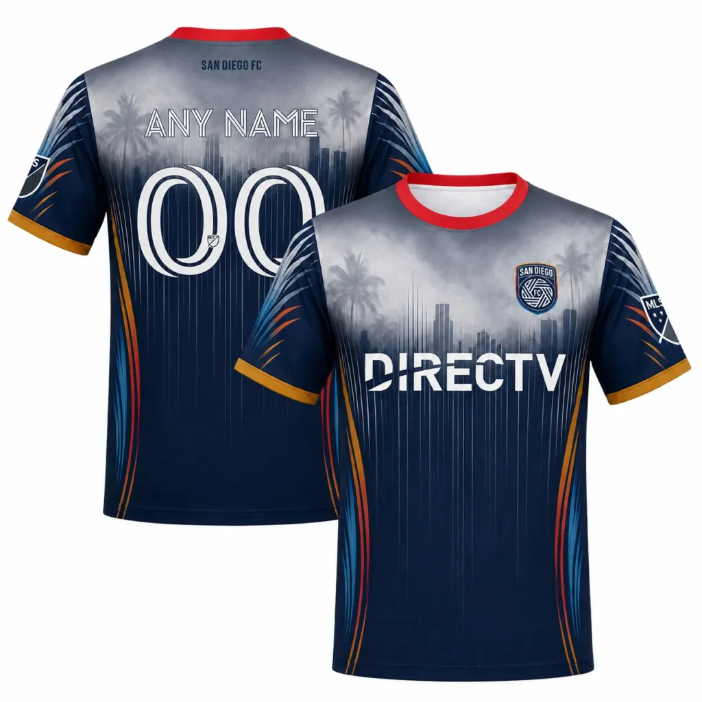 San Diego FC Custom Jersey – Stunning Navy Silver Kit