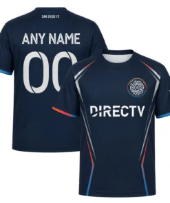 San Diego FC Custom Soccer Jersey – Bold Navy Fan Kit