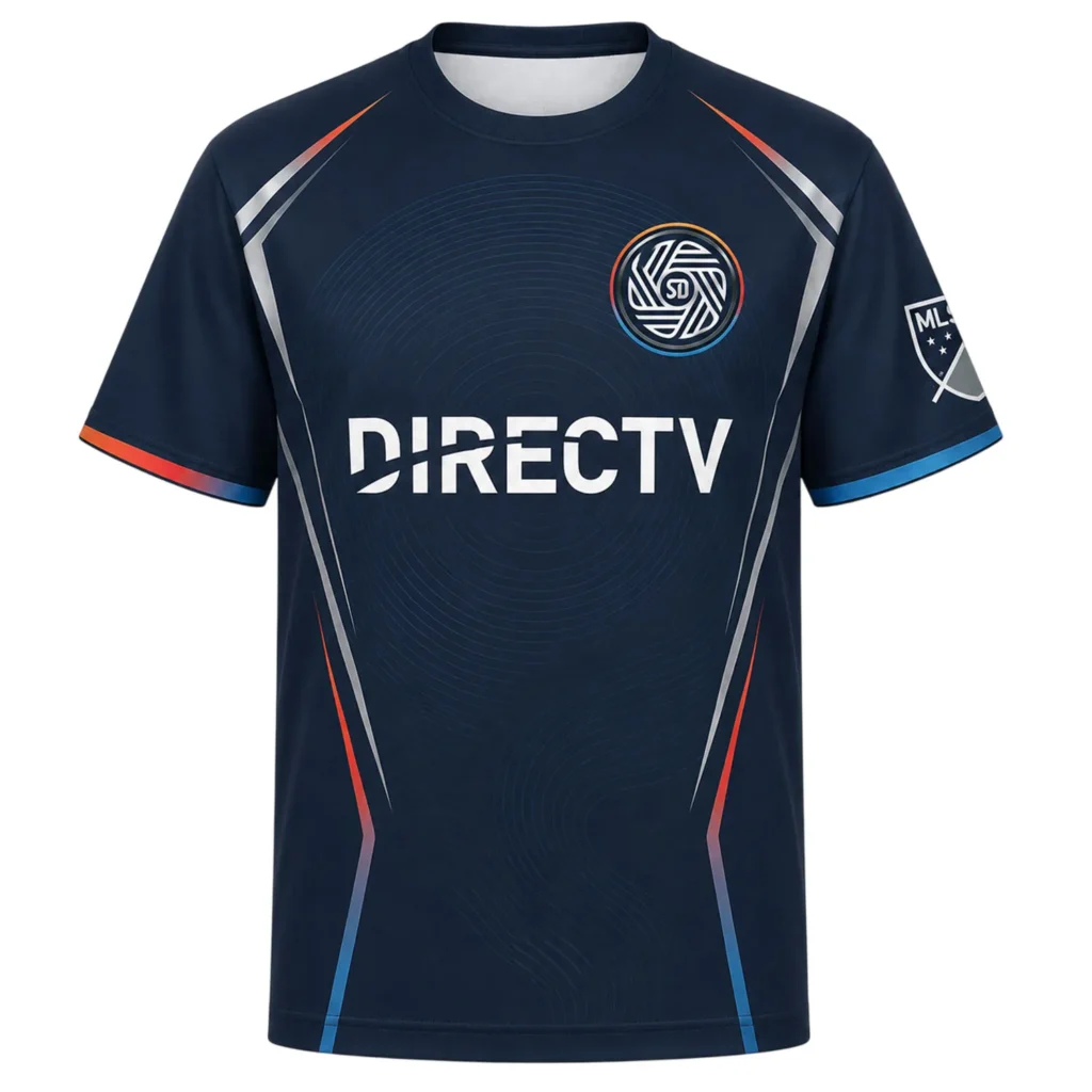 San Diego FC Custom Soccer Jersey – Bold Navy Fan Kit