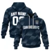 San Diego FC Fleece Pullover Hoodie - Dynamic Mens Hoodie