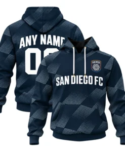 San Diego FC Fleece Pullover Hoodie - Dynamic Mens Hoodie