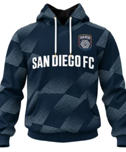San Diego FC Fleece Pullover Hoodie - Dynamic Mens Hoodie