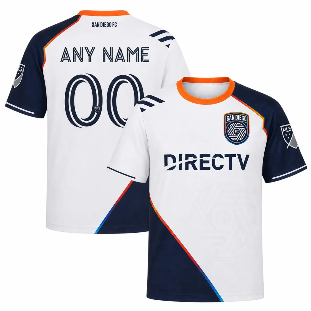 San Diego FC Home Jersey – Colorful White Custom Kit