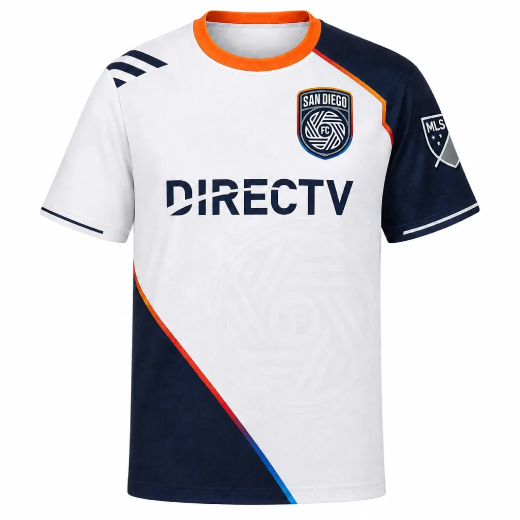 San Diego FC Home Jersey – Colorful White Custom Kit