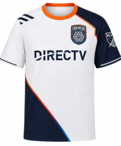 San Diego FC Home Jersey – Colorful White Custom Kit