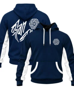 San Diego FC Hoodie Navy Bold Flow Graphic