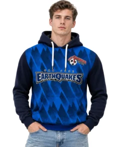 San Jose Earthquakes Hoodie Custom Name & Number – Bold Fan Gear