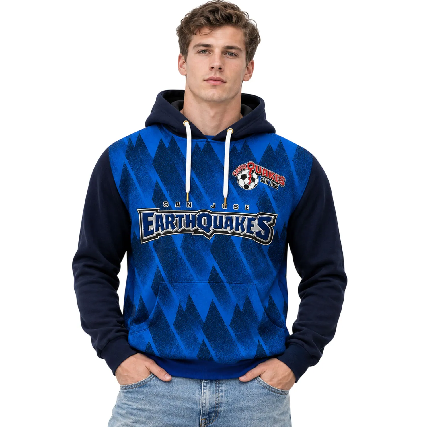 San Jose Earthquakes Hoodie Custom Name & Number – Bold Fan Gear
