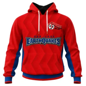 San Jose Earthquakes Red Hoodie –Vibrant Fan Apparel