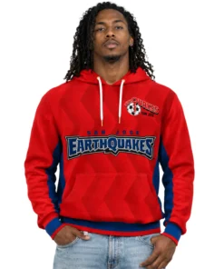 San Jose Earthquakes Red Hoodie –Vibrant Fan Apparel