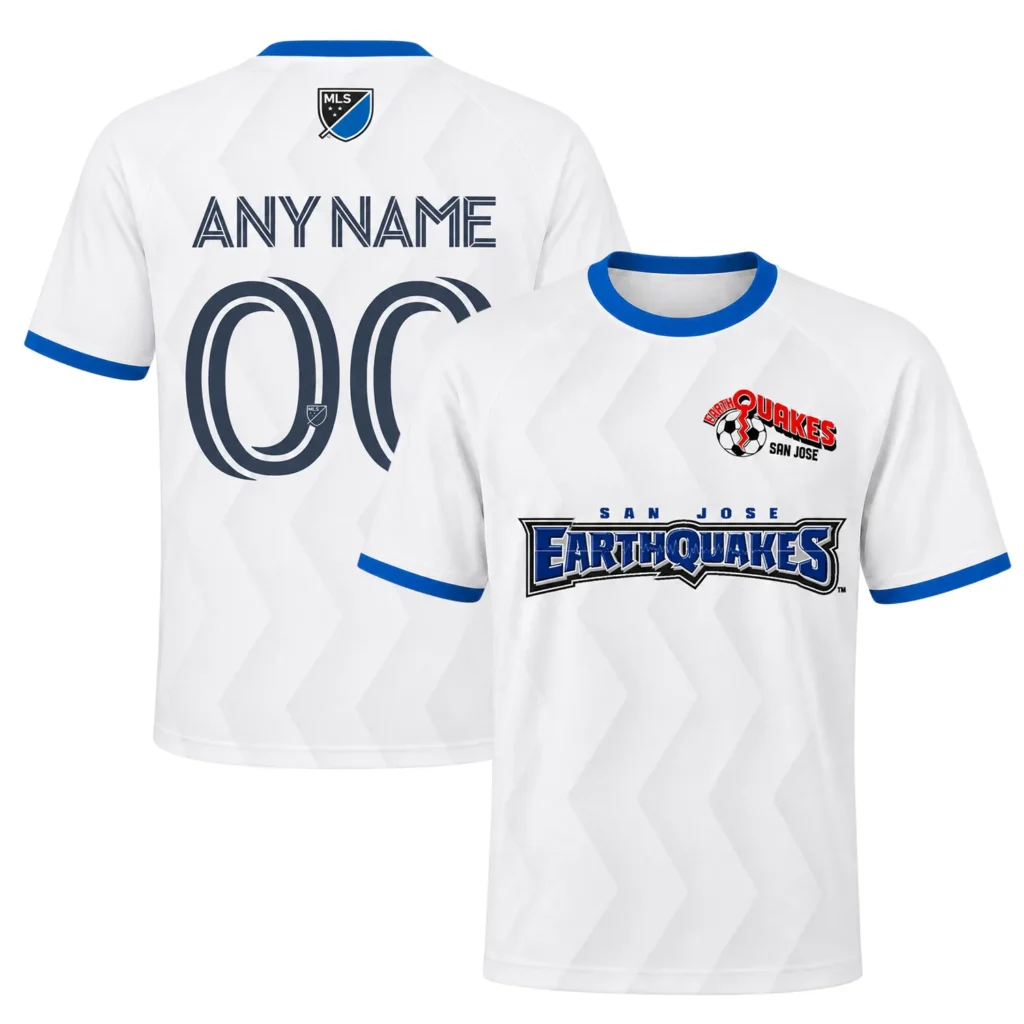 San Jose Earthquakes Soccer Jersey Custom – Dead White Kit