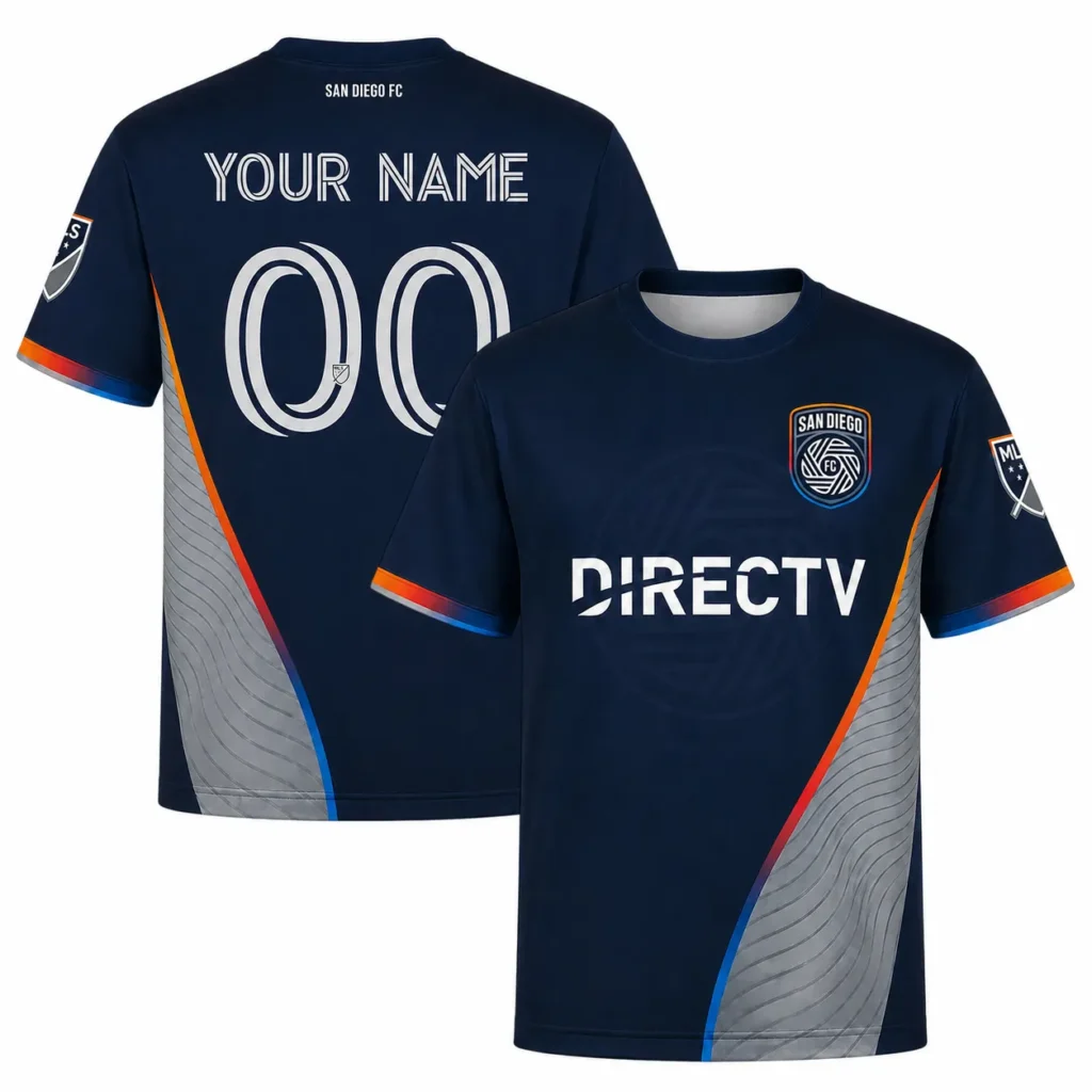 SDFC Jersey – Creative Navy Silver Custom Soccer Kit