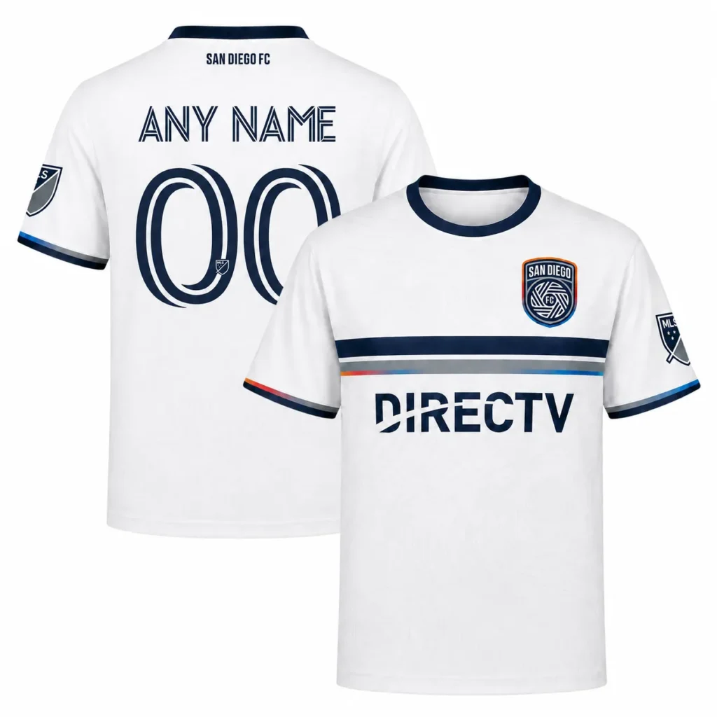 SDFC Soccer Jersey – Stunning White Custom Name & Number
