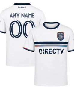 SDFC Soccer Jersey – Stunning White Custom Name & Number