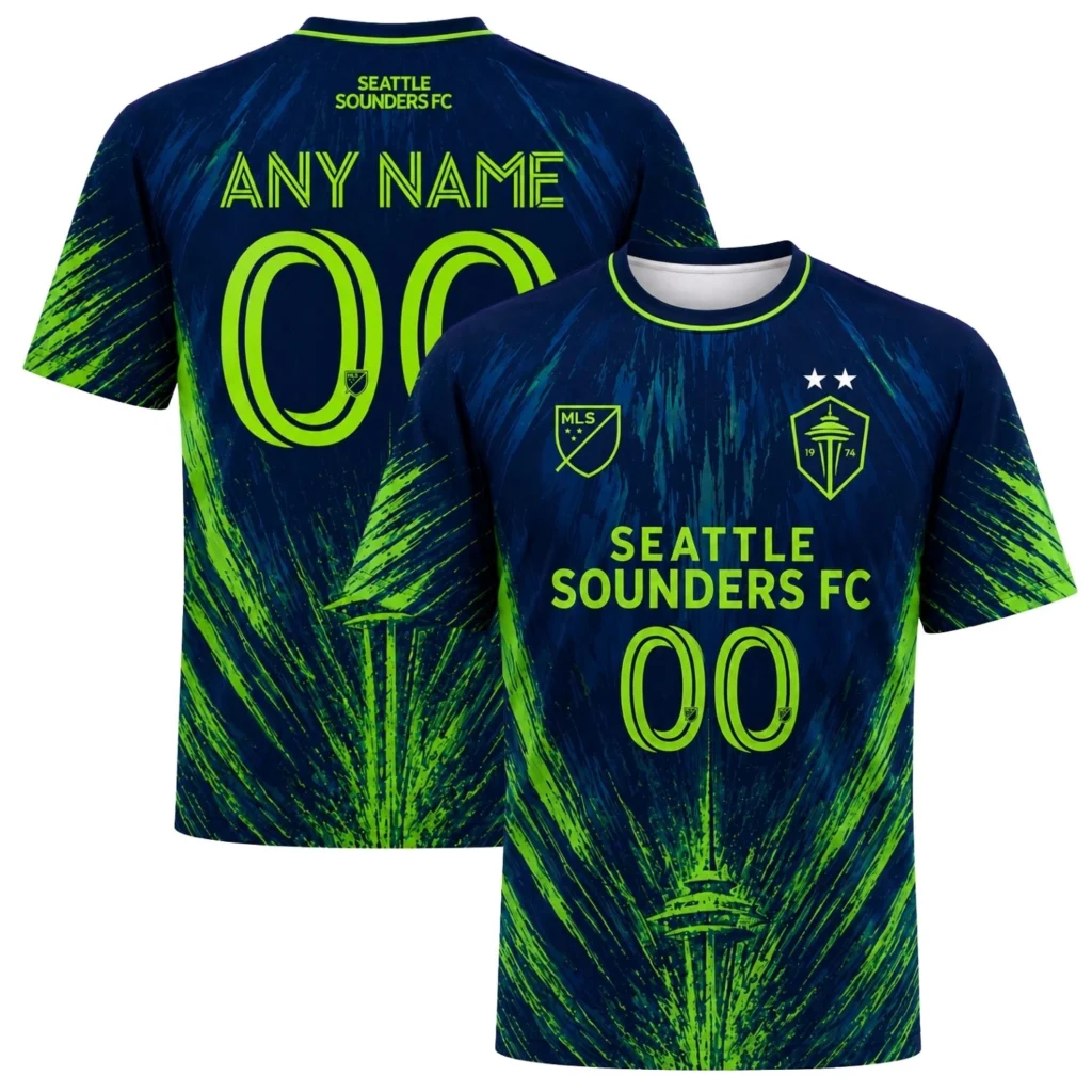 Seattle Sounders Custom Fan Jersey – Vibrant Splash
