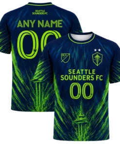Seattle Sounders Custom Fan Jersey – Vibrant Splash