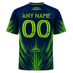 Seattle Sounders Custom Fan Jersey – Vibrant Splash