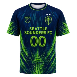 Seattle Sounders Custom Fan Jersey – Vibrant Splash