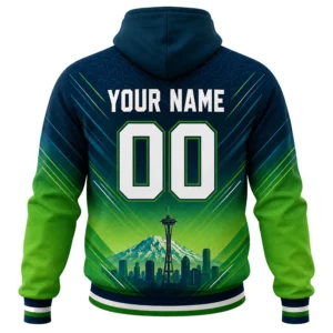 Seattle Sounders Fan Hoodie Custom Dynamic City Style