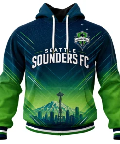 Seattle Sounders Fan Hoodie Custom Dynamic City Style