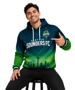 Seattle Sounders Fan Hoodie Custom Dynamic City Style