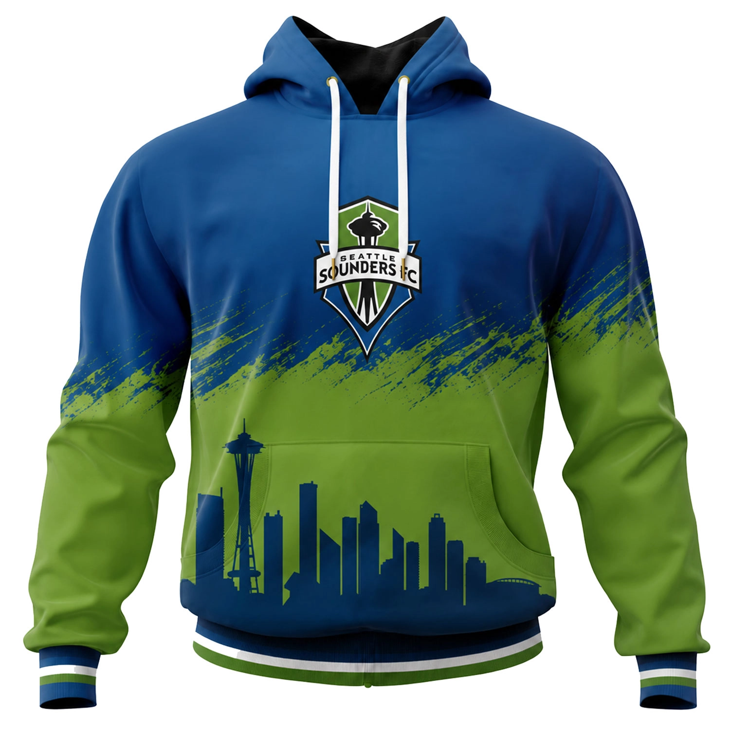 Seattle Sounders FC Hoodie Custom Bold Skyline Style