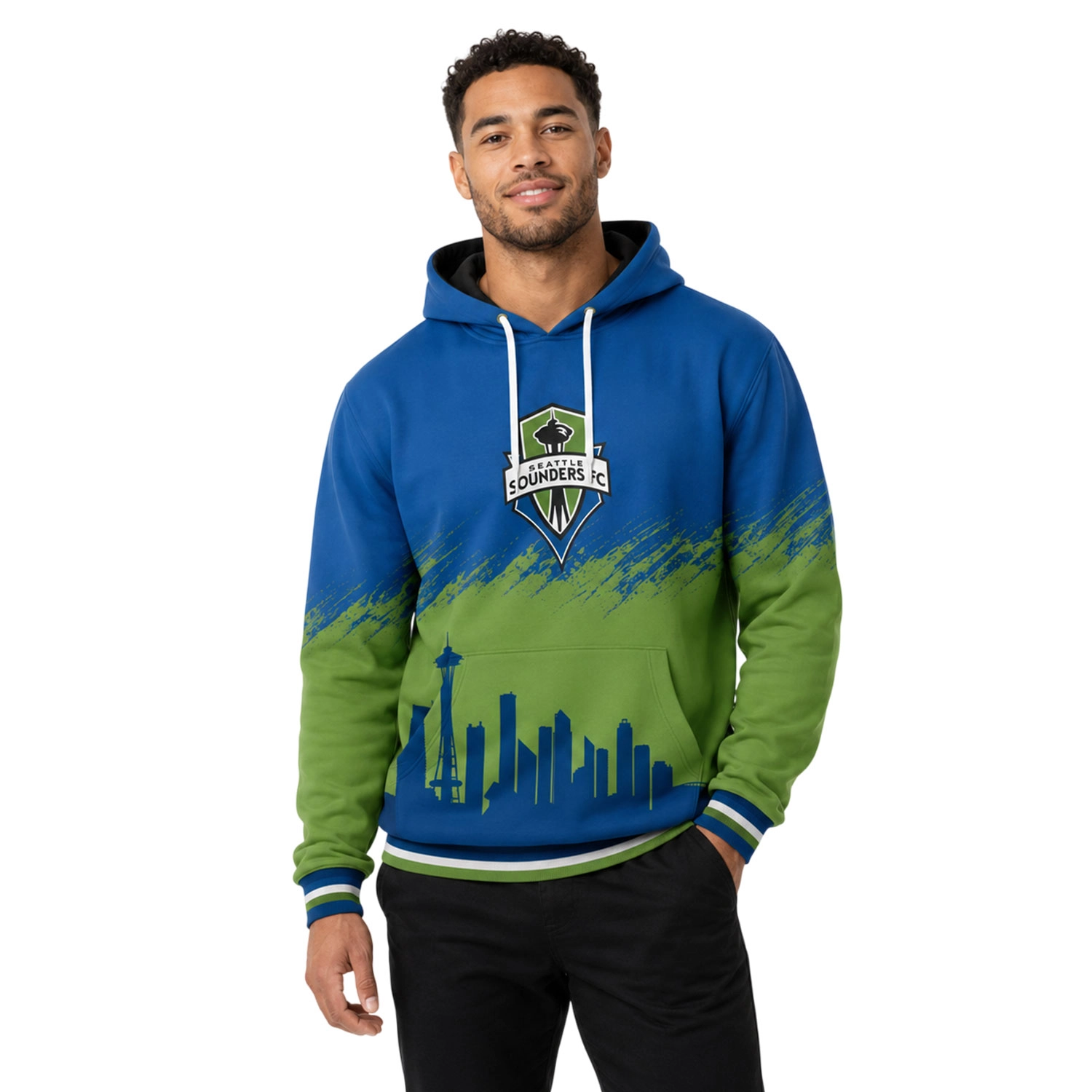 Seattle Sounders FC Hoodie Custom Bold Skyline Style