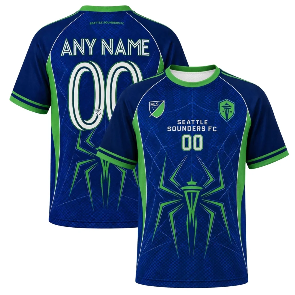Seattle Sounders Soccer Jersey – Bold Spiderman Fan Edition