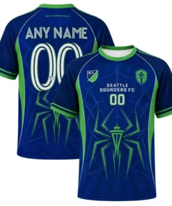 Seattle Sounders Soccer Jersey – Bold Spiderman Fan Edition