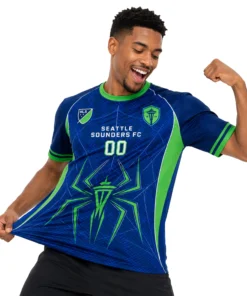 Seattle Sounders Soccer Jersey – Bold Spiderman Fan Edition
