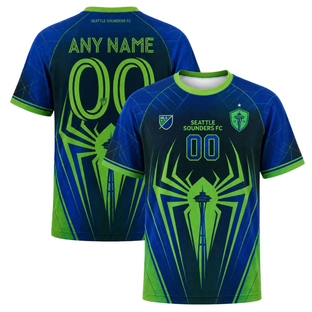 Seattle Sounders Spider Man Jersey – Vibrant Web Edition