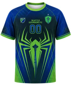 Seattle Sounders Spider Man Jersey – Vibrant Web Edition