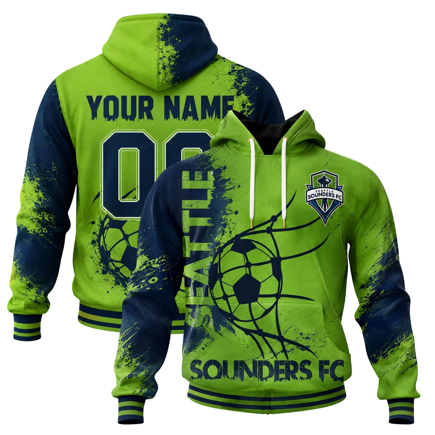 Sounders FC Hoodie Custom Vibrant Soccer Fan Style