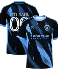 Sporting Kansas City Custom Jersey Brilliant Abstract Brush