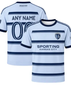Sporting Kansas City Fan Jersey Custom Dynamic Stripe