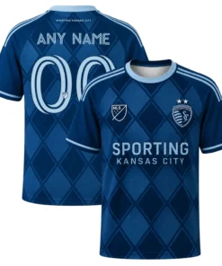 Sporting Kansas City MLS Jersey Custom Remarkable Argyle