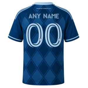 Sporting Kansas City MLS Jersey Custom Remarkable Argyle