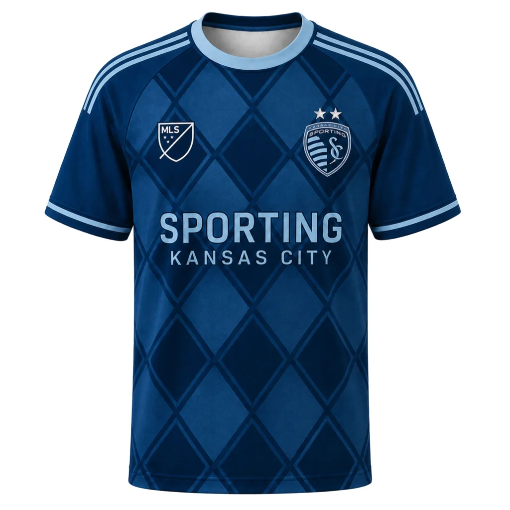 Sporting Kansas City MLS Jersey Custom Remarkable Argyle